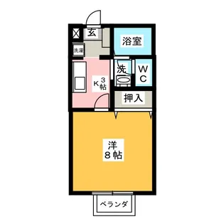 サンフィオーレ勝川【1階】の間取り