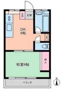 清水マンション【3階】の間取り