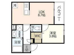 REGALE 船頭町【1階】の間取り
