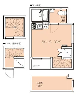 ルポ東武練馬【3階】の間取り