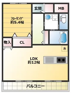 ベルデュール成田幸町【4階】の間取り