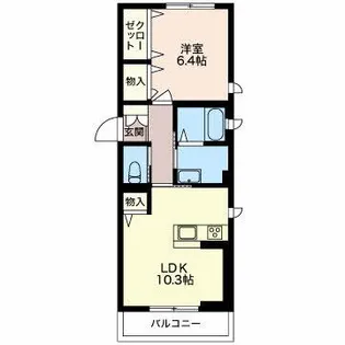 サニーコート巾上【2階】の間取り