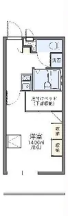 レオパレス猪子石【1階】の間取り