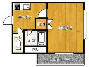 MMKコーポB【3階】の間取り