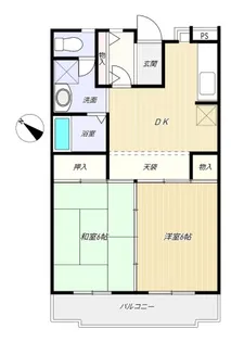 大成ハイツ【2階】の間取り