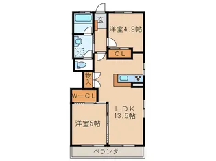 第3サンハイツ大森【3階】の間取り
