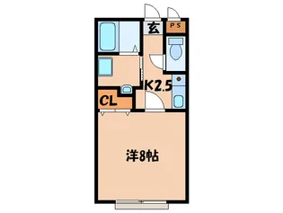 ハ-トヒルズ伊賀【2階】の間取り