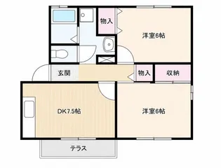 ピュアエクセレント【1階】の間取り