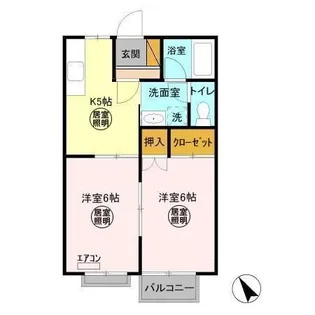 山木ハイツ A【2階】の間取り