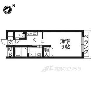 ルーセントオーデン枚方【1階】の間取り