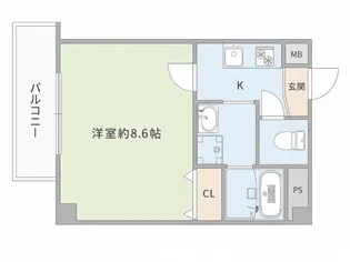 アヴェーレ早苗町【4階】の間取り