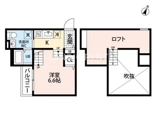 プランタン箱崎【1階】の間取り