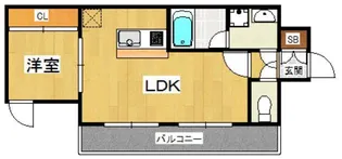 プライム香椎【10階】の間取り