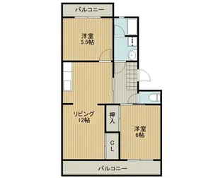 スカイハイツ秋葉【3階】の間取り