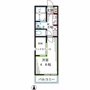 サンハイムフローラ【1階】の間取り