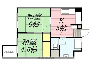 岡産業ビル【5階】の間取り