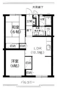 実穂マンション【2階】の間取り