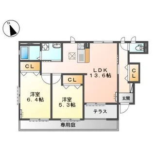 アーチェロ【1階】の間取り