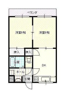ライフステージ元木家持【3階】の間取り