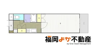 サンインクリース吉塚【4階】の間取り