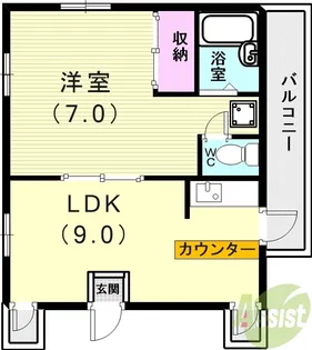 ベレンド【2階】の間取り