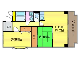 グランシエル桂partII【4階】の間取り