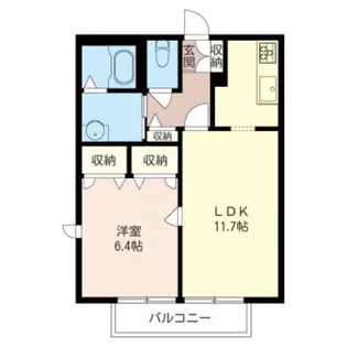 メゾン オリーブ【2階】の間取り