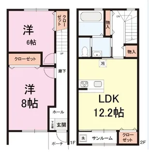 パークレジデンス エフ【1階】の間取り