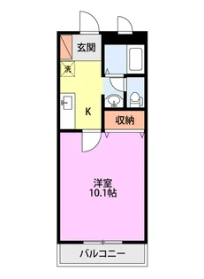 ヒルズ白山浦【2階】の間取り