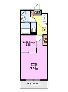 PROGRESSIVE I【3階】の間取り