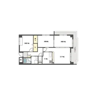 リアライズ安威【2階】の間取り