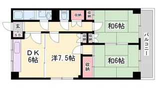 コンフォートヴィアーレ【2階】の間取り