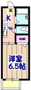 モンピエス船橋【2階】の間取り