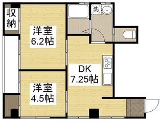 ヴィラ呉本通【3階】の間取り