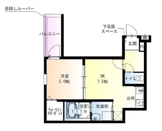 フジパレス津田駅前I番館【1階】の間取り