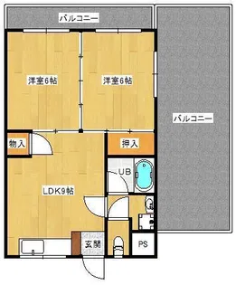 プルミエール晴美【4階】の間取り
