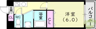 アスフローレス【1階】の間取り