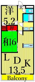 フレシール奥戸【2階】の間取り