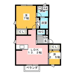 アビタシオンY II【2階】の間取り