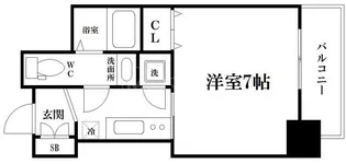 ラシュレエグゼ本町【2階】の間取り