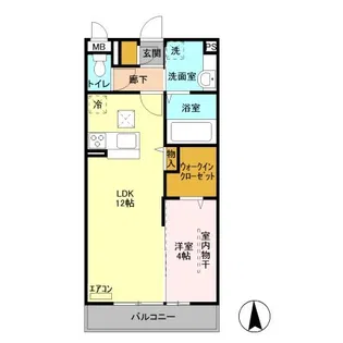 グレイスコート【1階】の間取り