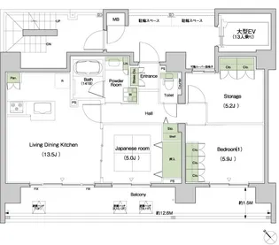 ベルデ茗荷谷【12階】の間取り