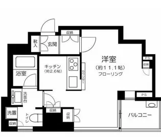クロスエアタワー【11階】の間取り
