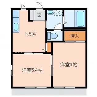 セフィーラ・デュオA【1階】の間取り