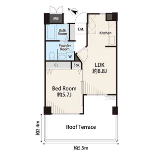ヘスティア【2階】の間取り
