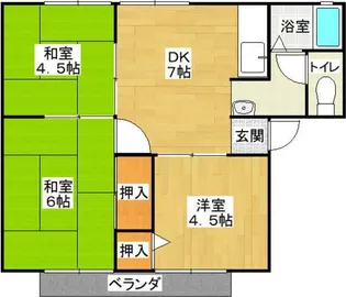 愛知県名古屋市守山区小幡南1【アパート】の間取り