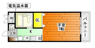 グレイスフル山本【2階】の間取り