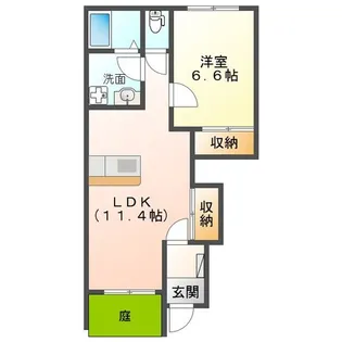 エクシードI【1階】の間取り
