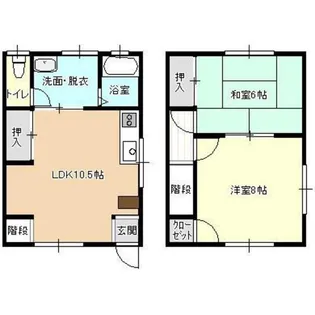メゾン月が丘【1階】の間取り