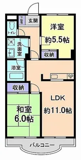 ブリージングタウンエミネンス【2階】の間取り